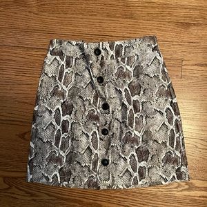 Snake skin skirt
